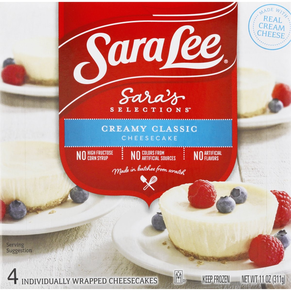 Sara Lee Cheesecake, Creamy Classic 4 ct | Shipt