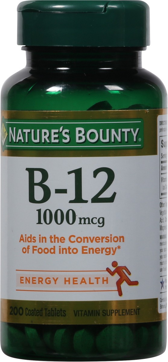 slide 4 of 9, Nature's Bounty B12 Tablet Value Size, 200 ct