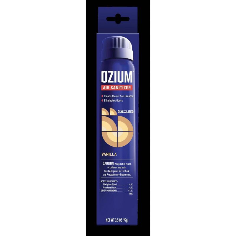 slide 1 of 8, OZIUM 3.5oz Vanilla Air Sanitizer Spray, 3.5 oz