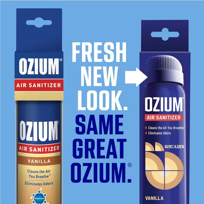 slide 3 of 8, OZIUM 3.5oz Vanilla Air Sanitizer Spray, 3.5 oz