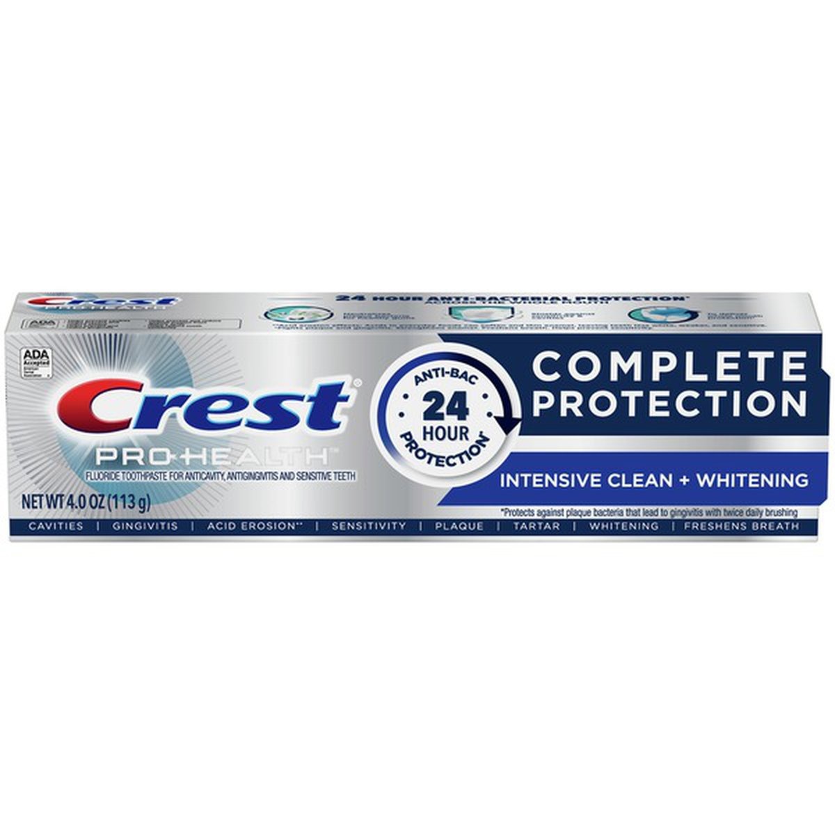 slide 1 of 1, Crest Pro-Health Complete Protection Toothpaste, Intensive Clean + Whitening, 4 oz