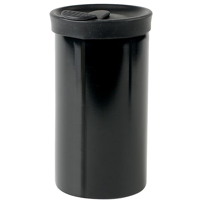 slide 1 of 4, Bobble by O2COOL Coffee Press/Travel Tumbler - Glossy Black, 1 ct