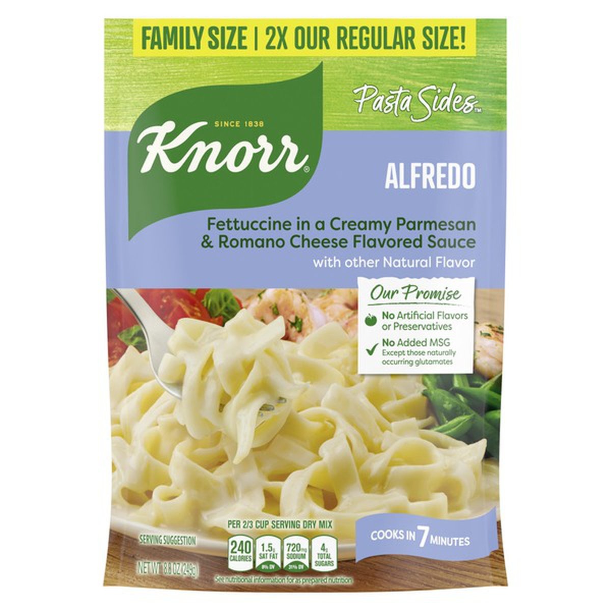 slide 1 of 1, Knorr Side Meal Alfredo, 8.8 fl oz