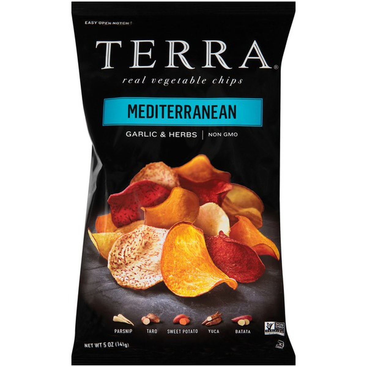 slide 1 of 1, Terra Mediterranean Garlic & Herbs Real Vegetable Chips, 5 oz