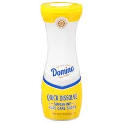 Domino Quick Dissolve Superfine Pure Cane Sugar 12 oz Flip Top Canister