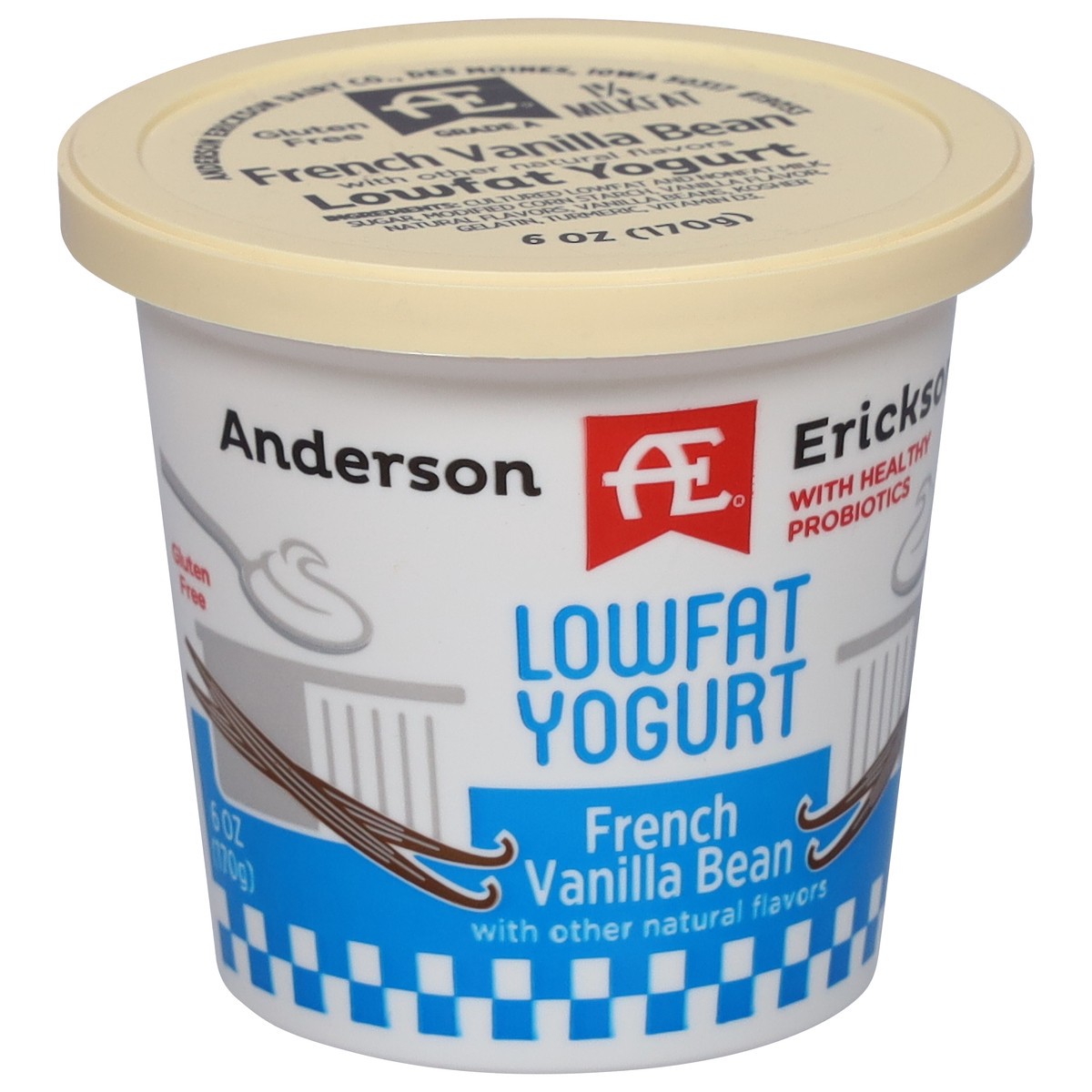 slide 3 of 11, Anderson Erickson Dairy Lowfat French Vanilla Bean Yogurt 6 oz, 6 oz