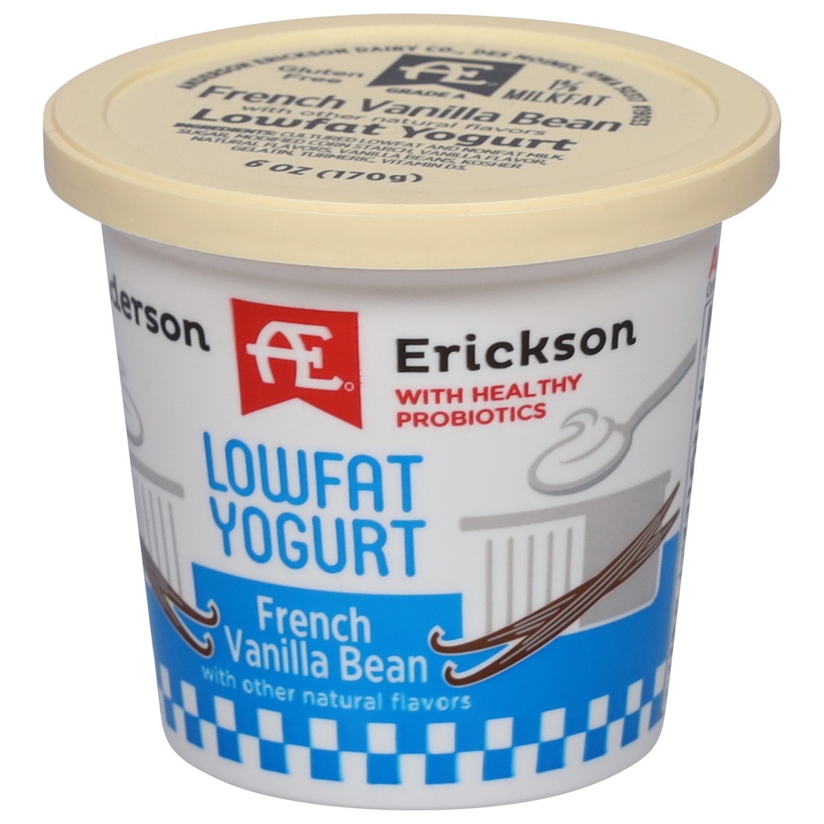 slide 8 of 11, Anderson Erickson Dairy Lowfat French Vanilla Bean Yogurt 6 oz, 6 oz