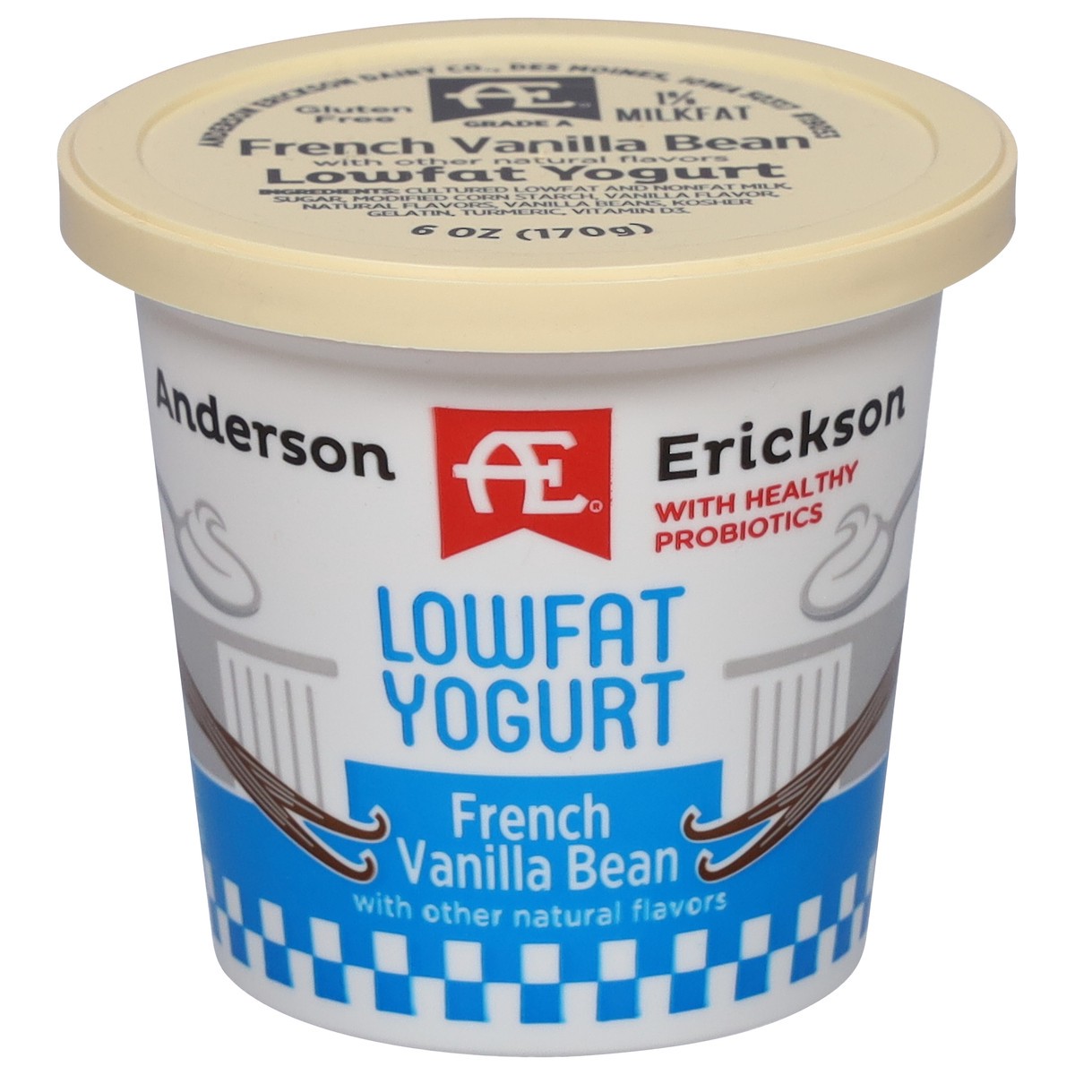 slide 4 of 11, Anderson Erickson Dairy Lowfat French Vanilla Bean Yogurt 6 oz, 6 oz