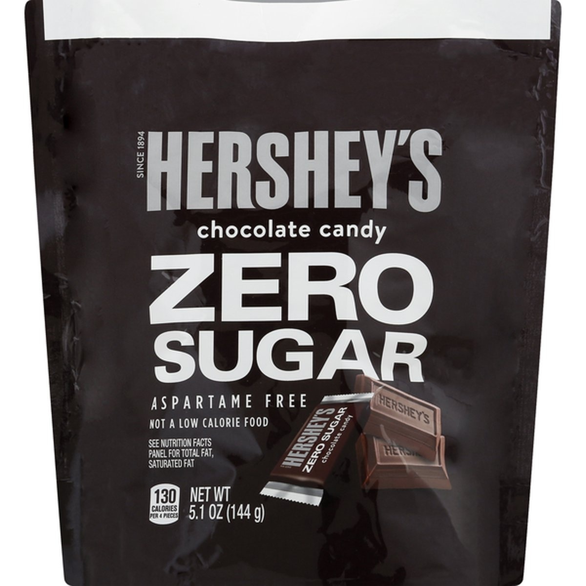 slide 1 of 1, Hershey's Chocolate Candy, Zero Sugar, 5.1 oz
