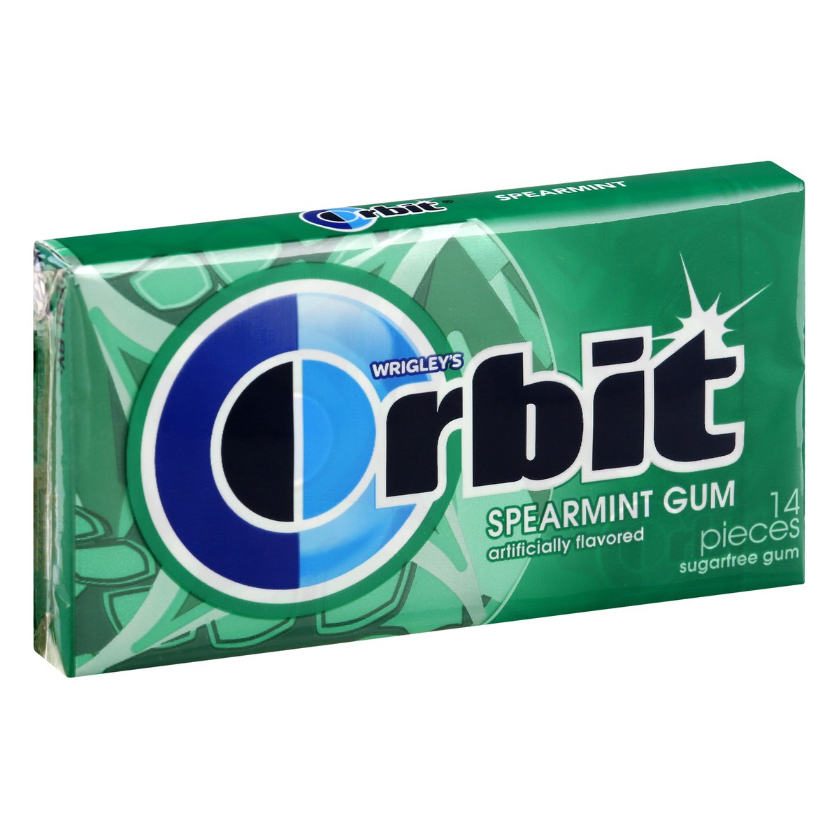 slide 3 of 9, ORBIT Gum Spearmint Sugarfree Chewing Gum, 14 Pieces (Pack of 12), 168 pc