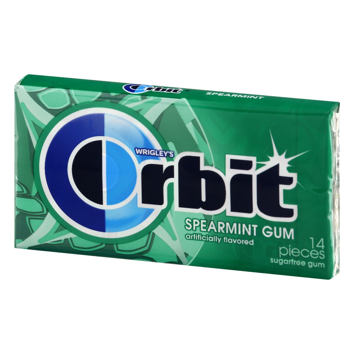 slide 8 of 9, ORBIT Gum Spearmint Sugarfree Chewing Gum, 14 Pieces (Pack of 12), 168 pc