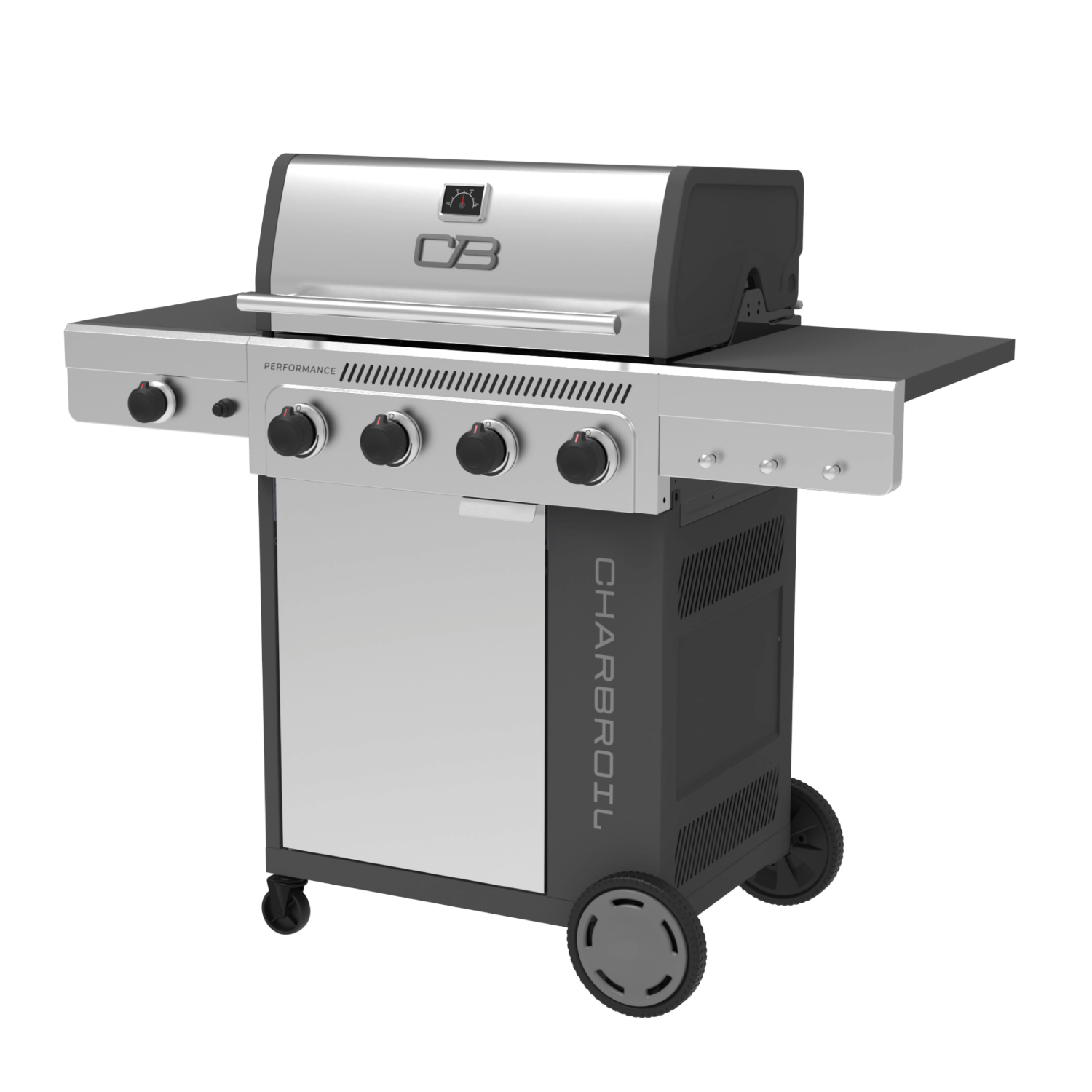 slide 3 of 5, Char-Broil Char-Broil Performance 4 BR Gas Grill with Side Burner, 1 ct