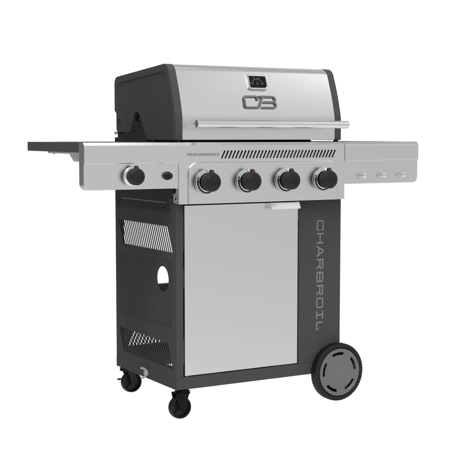 slide 4 of 5, Char-Broil Char-Broil Performance 4 BR Gas Grill with Side Burner, 1 ct