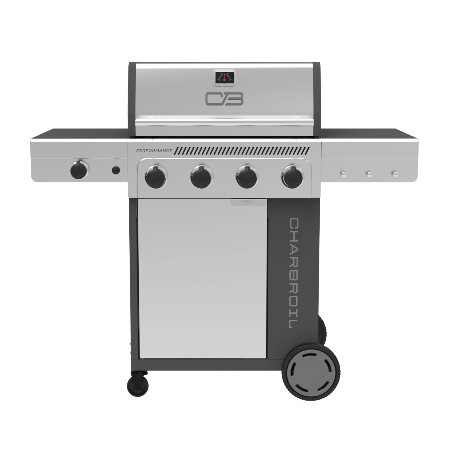 slide 1 of 5, Char-Broil Char-Broil Performance 4 BR Gas Grill with Side Burner, 1 ct