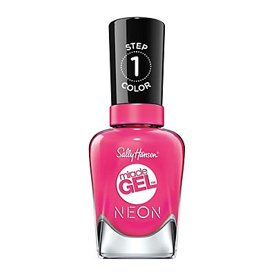 slide 1 of 1, Sally Hansen Miracle Gel Fuchsia Fever Neon, 0.5 oz