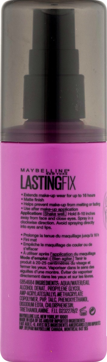 slide 5 of 9, Maybelline Lasting Fix Make Up Setting Spray - 3.4 fl oz, 3.4 oz