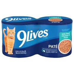 9Lives Canned Cat Food - Chicken and Tuna Pate