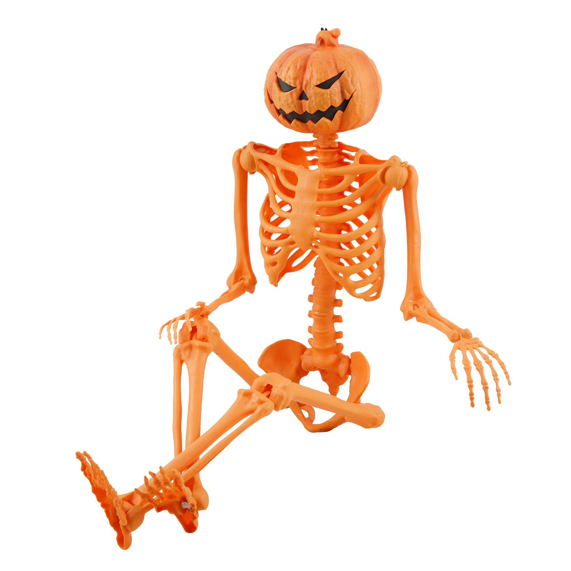 slide 4 of 4, 5ft. Pumpkin Man Skeleton By Ashland, 5 ft