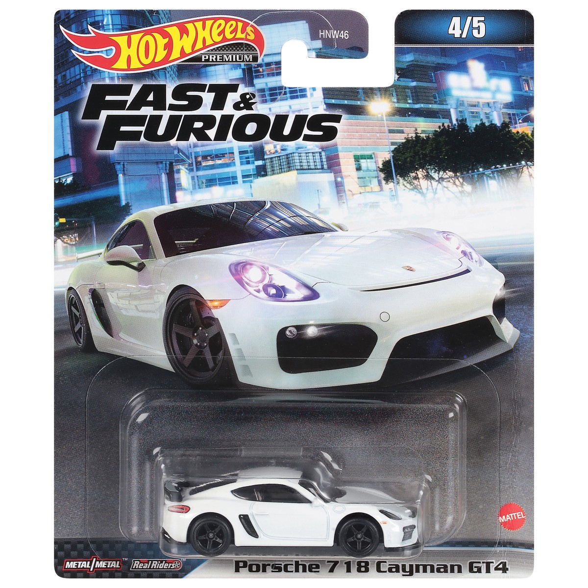 slide 1 of 9, Mattel Hot Wheels Fast & Furious car, Porsche Cayman, 1 ct