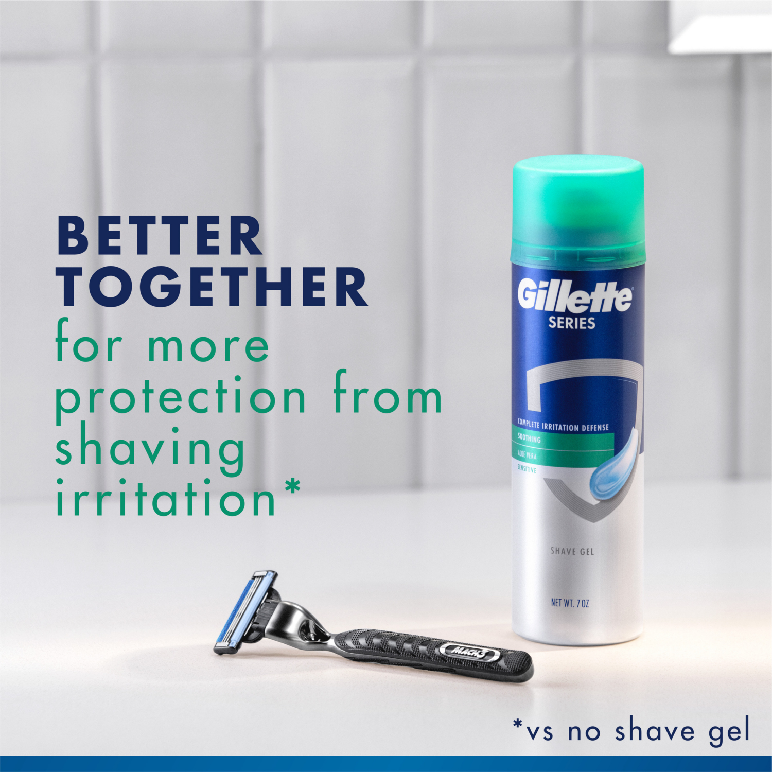 slide 4 of 8, Gillette Series Soothing Shaving Gel for Men, Protects Against 5 Signs of Shaving Irritation, Shave Gel With Aloe Vera, Suitable for Sensitive Skin, 7oz, 7 oz