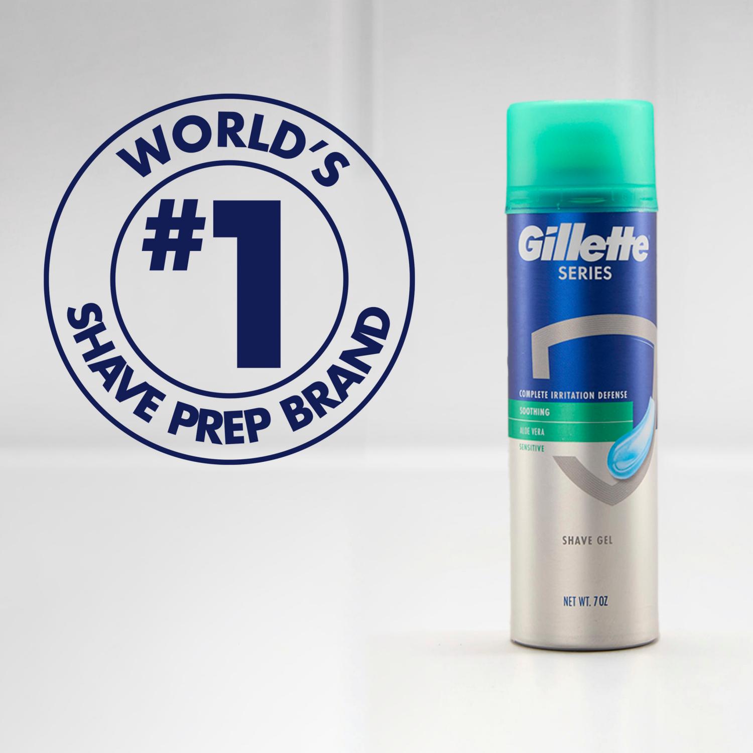 slide 5 of 8, Gillette Series Soothing Shaving Gel for Men, Protects Against 5 Signs of Shaving Irritation, Shave Gel With Aloe Vera, Suitable for Sensitive Skin, 7oz, 7 oz