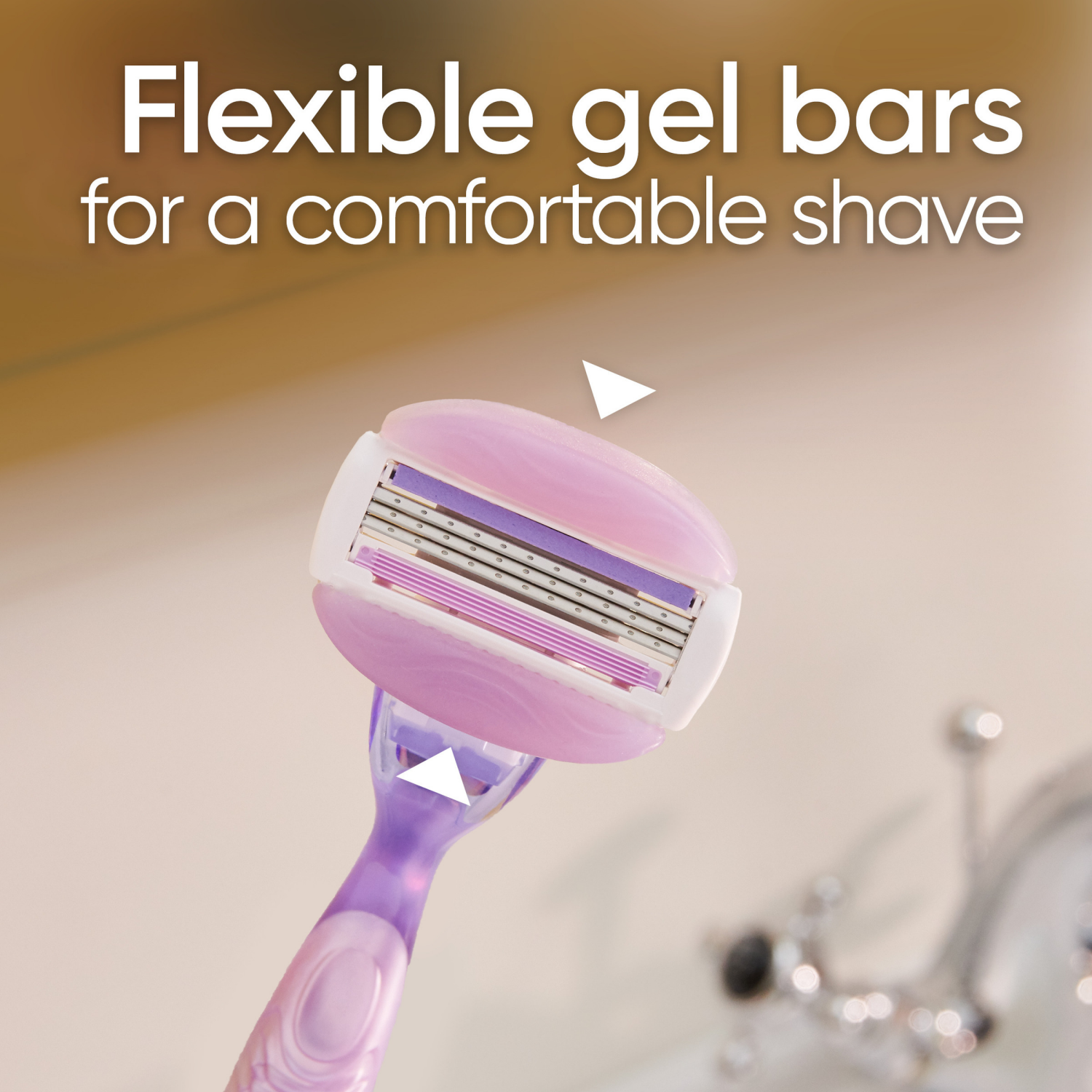 slide 3 of 5, Gillette Venus ComfortGlide Freesia Women's Razor Blade Refills, 6 Count, 6 ct