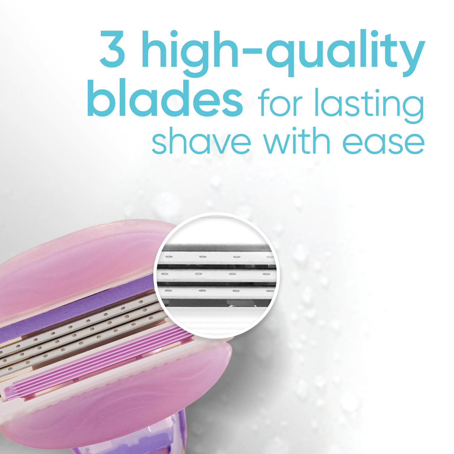 slide 5 of 5, Gillette Venus ComfortGlide Freesia Women's Razor Blade Refills, 6 Count, 6 ct