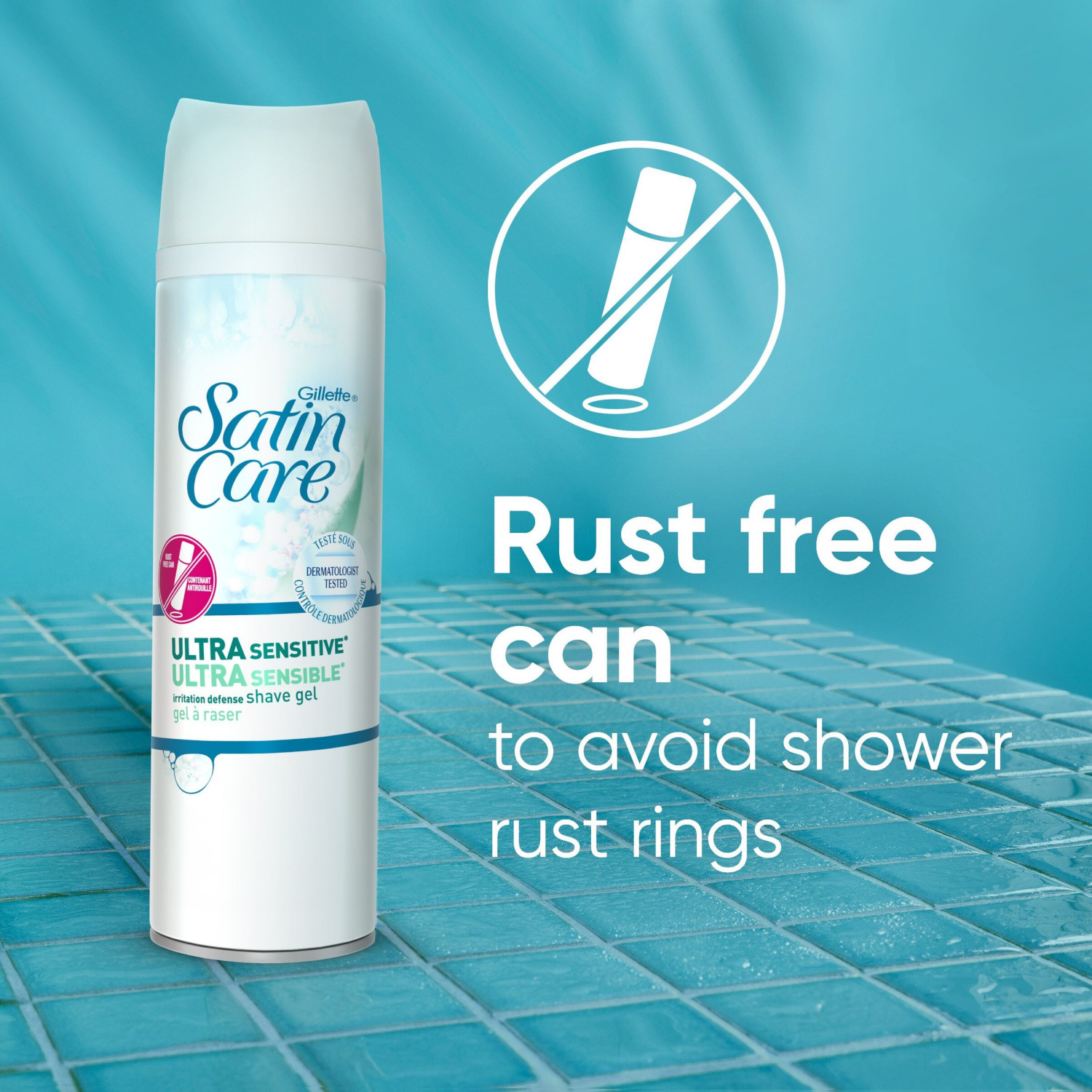 slide 2 of 8, Gillette Venus Satin Care Ultra Sensitive Skin Shave Gel, Shaving Cream for Women, Fragrance Free, Twin pack, 7oz/2pk, 2 ct