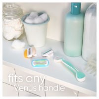 slide 7 of 29, Gillette Venus Smooth Sensitive Women's Razor Handle + 2 Blade Refills, 1 ct