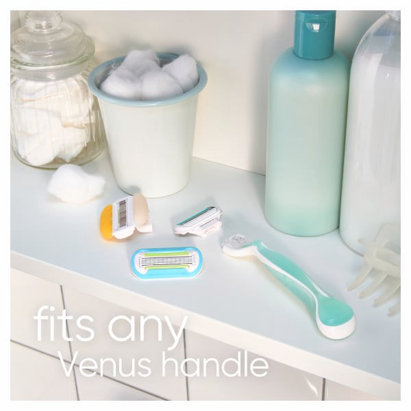 slide 22 of 29, Gillette Venus Smooth Sensitive Women's Razor Handle + 2 Blade Refills, 1 ct