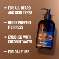 slide 11 of 29, Gillette King C. Gillette Men's Beard and Face Wash with Coconut Water - 11.8oz, 11.8 oz