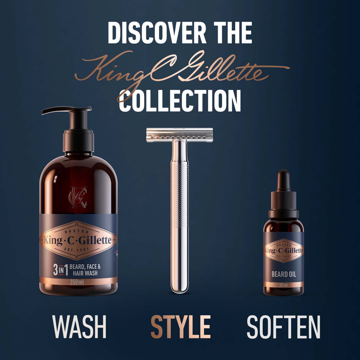 slide 3 of 5, Gillette King C. Gillette Men's Double Edge Safety Razor Blades - 10ct, 10 ct