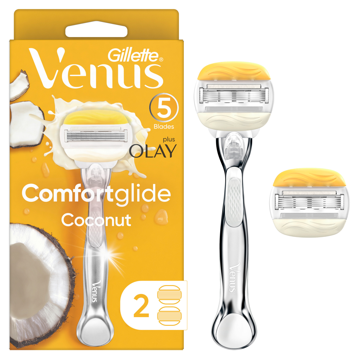 slide 1 of 29, Gillette Venus Comfortglide Coconut Razor 1 ea, 1 ct