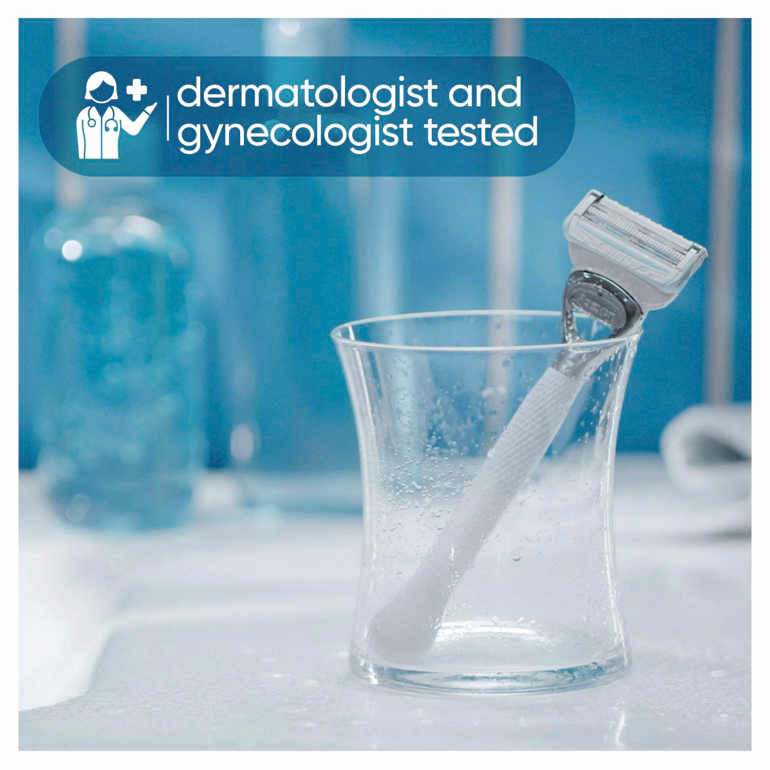 slide 3 of 5, Gillette Venus for Pubic Hair and Skin, Women's Razor Handle + 2 Blade Refills, 1 ct