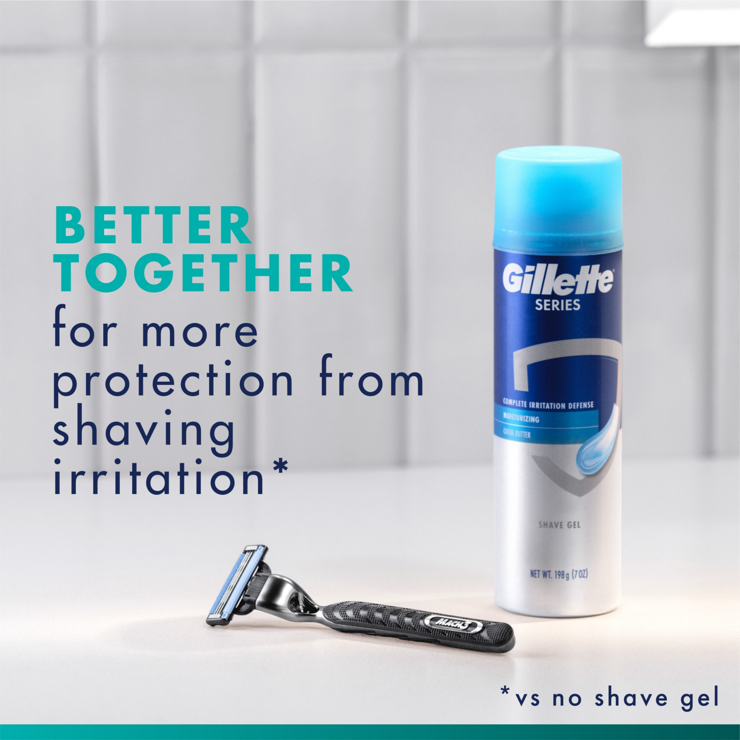 slide 3 of 5, Gillette Mach3 Shaving Razor for Men, 1 Gillette 3-Blade Razor Handle for Men's Grooming, 10 Razor Blade Refills, Razor Blades with Lubrication Strip, 1 ct