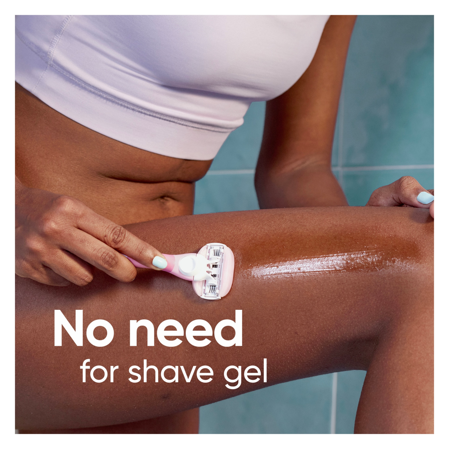 slide 5 of 5, GILLETTE VENUS Venus ComfortGlide White Tea Women's Razor Blades, with Built-in Shave Gel Bars, 8 Razor Blade Refills, 1 ct