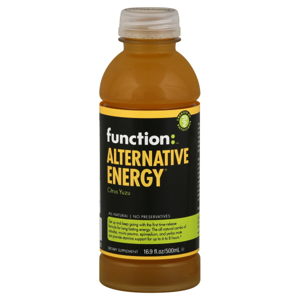 slide 1 of 1, function Alternative Energy Citrus Yuzu Drink - 16.9 oz, 16.9 oz