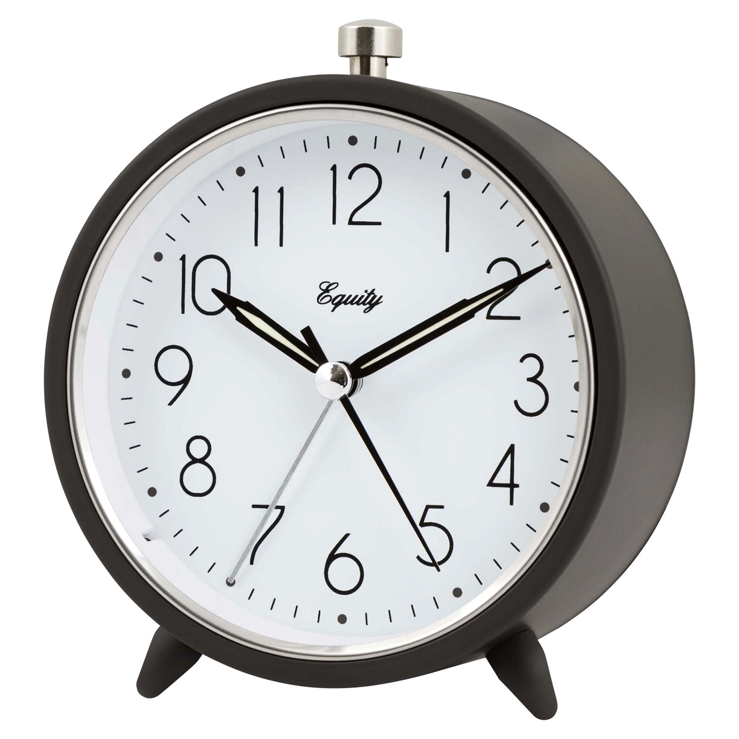 slide 2 of 4, Equity Analog Metal Alarm Clock, 1 ct
