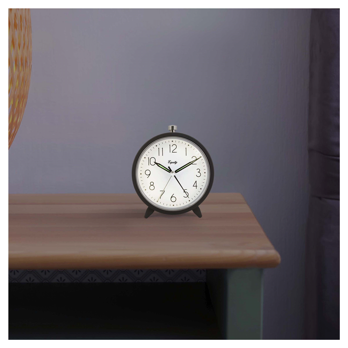 slide 20 of 21, Equity Metal Alarm Clock with On-Demand Backlight 1 ea, 1 ea