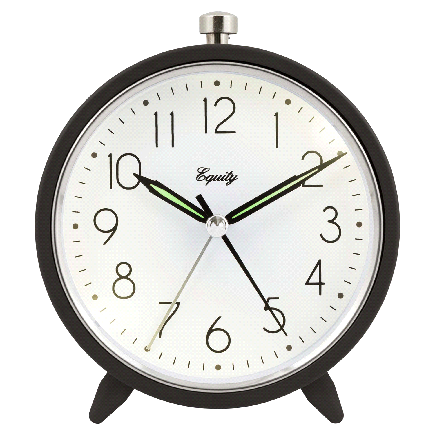 slide 1 of 4, Equity Analog Metal Alarm Clock, 1 ct