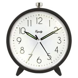 Equity Analog Metal Alarm Clock