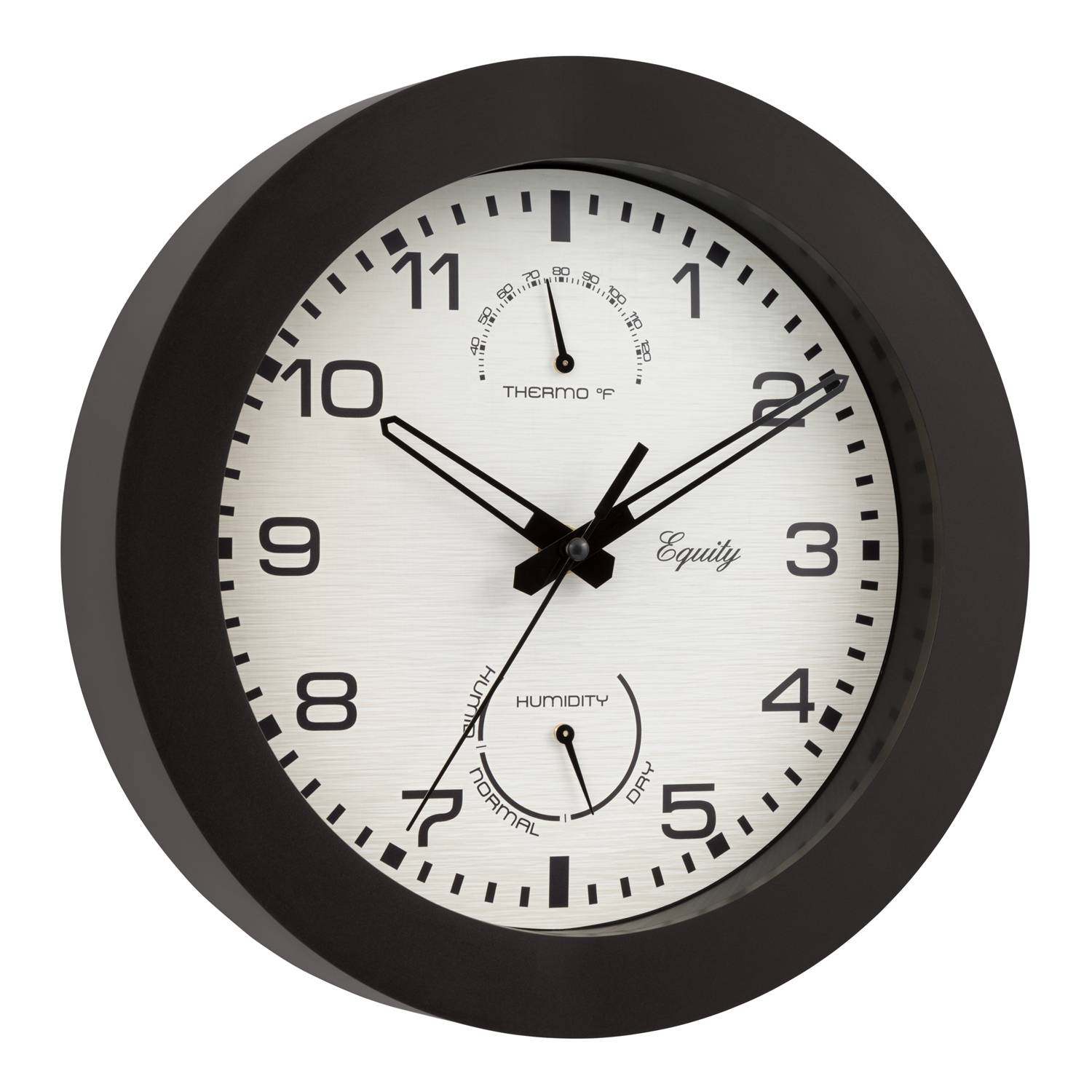 slide 3 of 4, Equity by La Crosse 10 Outdoor Thermometer & Humidity Wall Clock, 1 ct