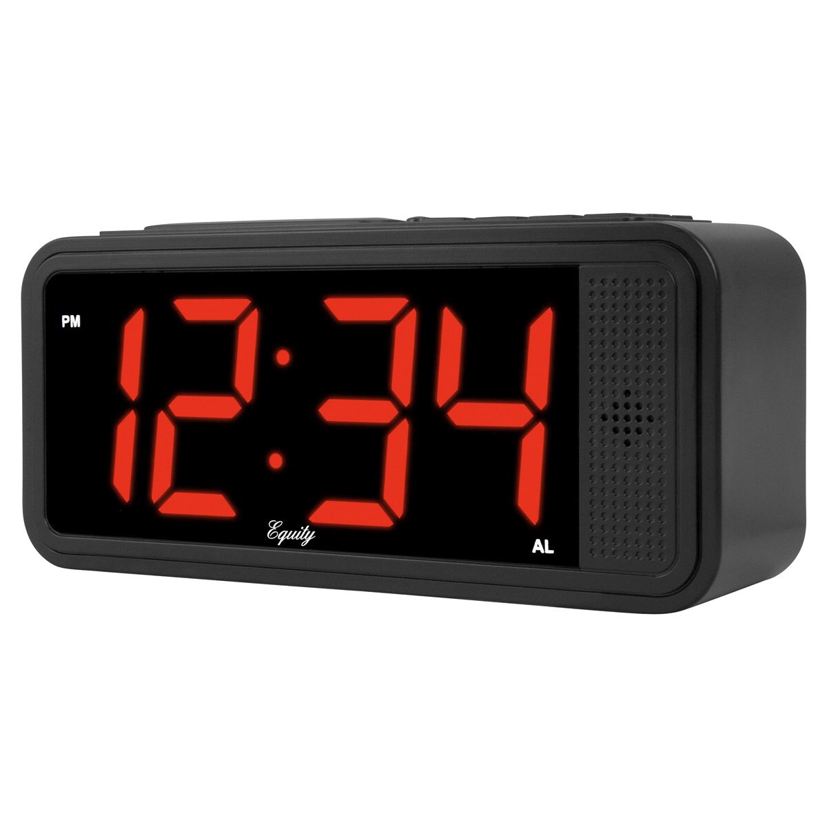 slide 4 of 4, Equity Quick-Set LED Alarm Clock, 1 ct