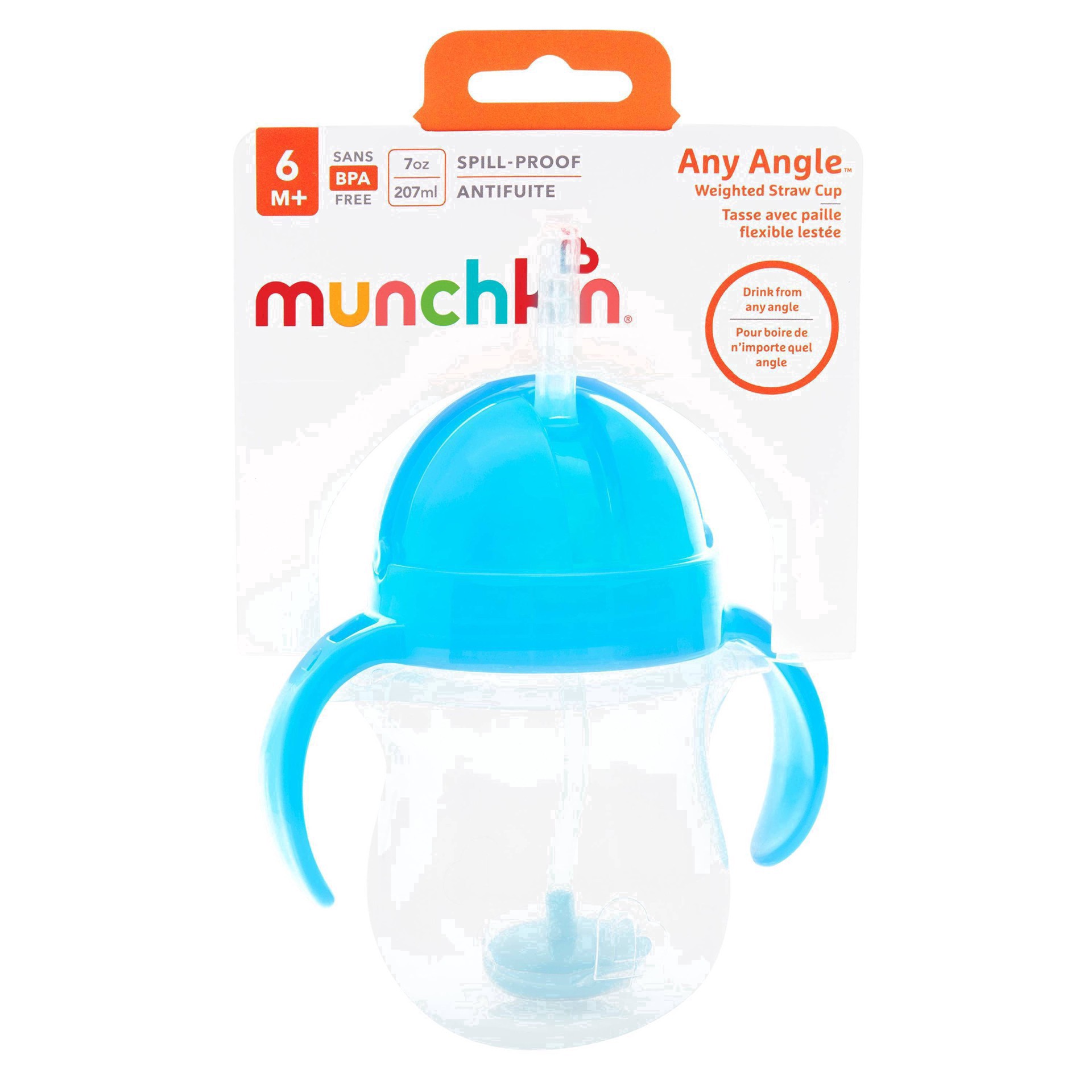 slide 17 of 131, Munchkin Any Angle 7 Ounce Weighted Straw Cup 1 ea, 1 ct
