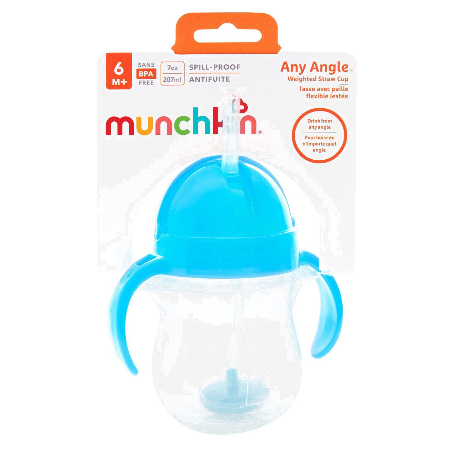 slide 116 of 131, Munchkin Any Angle 7 Ounce Weighted Straw Cup 1 ea, 1 ct