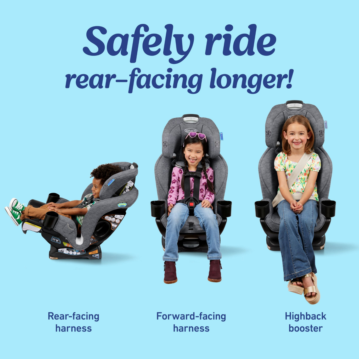 slide 2 of 4, Graco Extend2Fit 3-in-1 Car Seat 1 ea, 1 ct