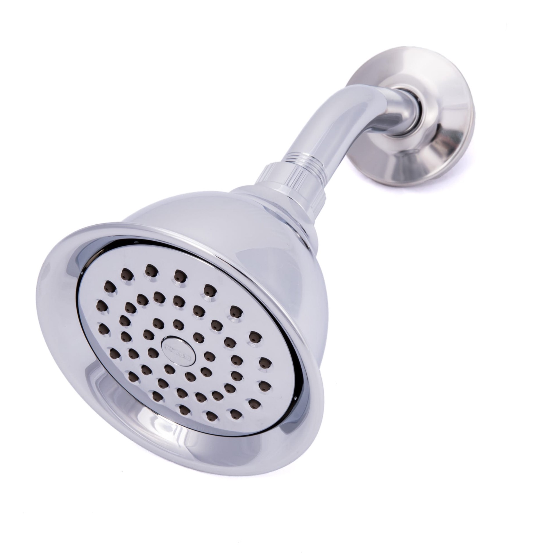 slide 2 of 6, Moen Caldwell Chrome 1-handle 4-in Round Shower Faucet with Valve (Single Function), 1 ct