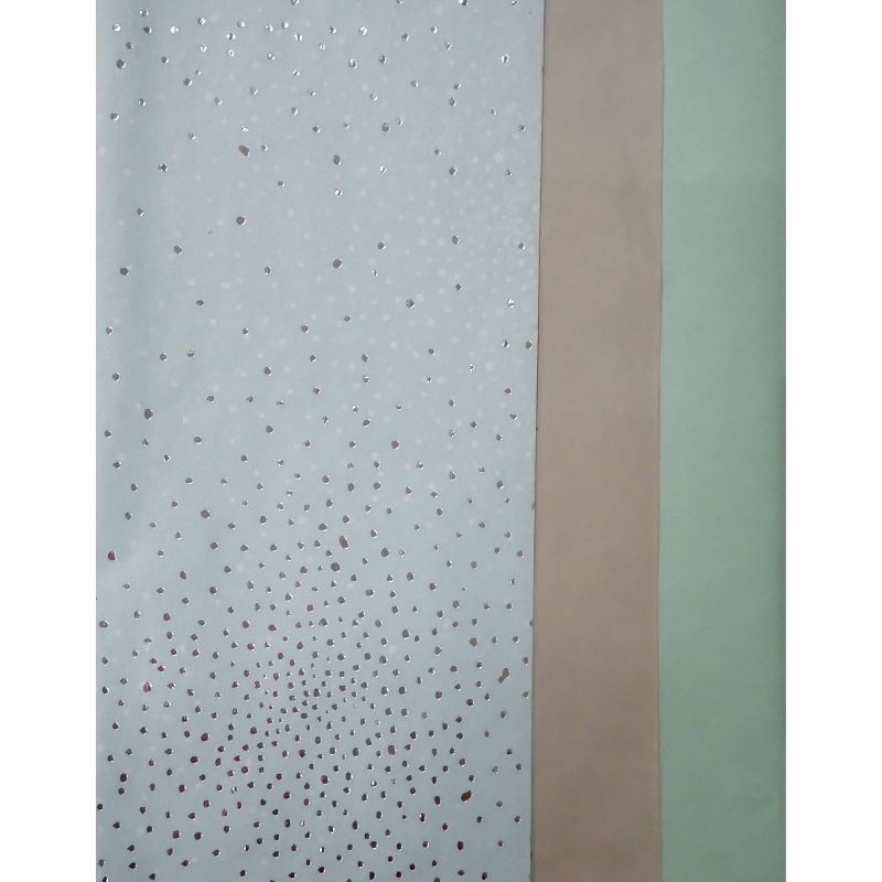 slide 1 of 1, 20ct Foil Print and Solid Tissue Paper White/Peach/Mint - Spritz™, 20 ct