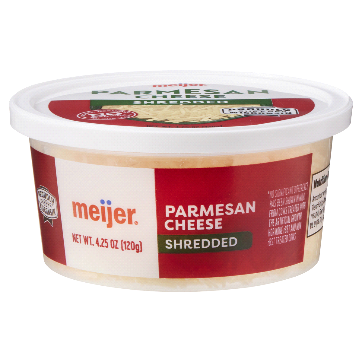 slide 1 of 13, MEIJER PARMESAN CHEESE SHRED, 4.25 oz