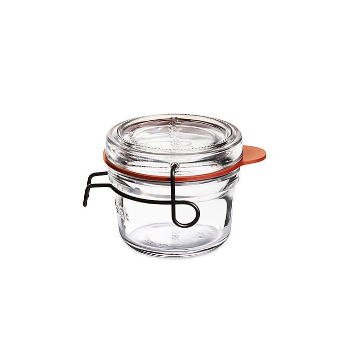 slide 1 of 2, Luigi Bormioli Lock-Eat Glass Canning Jar with Removable Lid, 4.25 oz